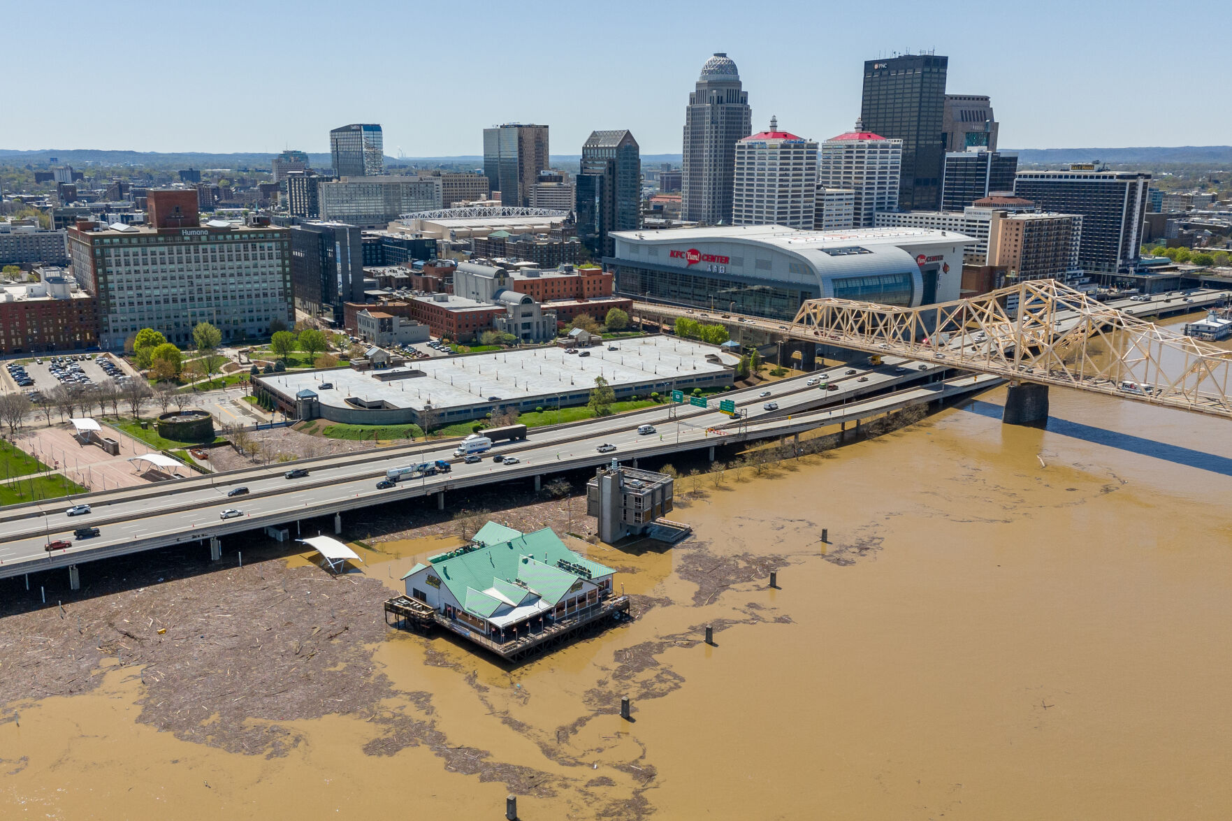 Downtown Louisville Flooding — 4/8/25